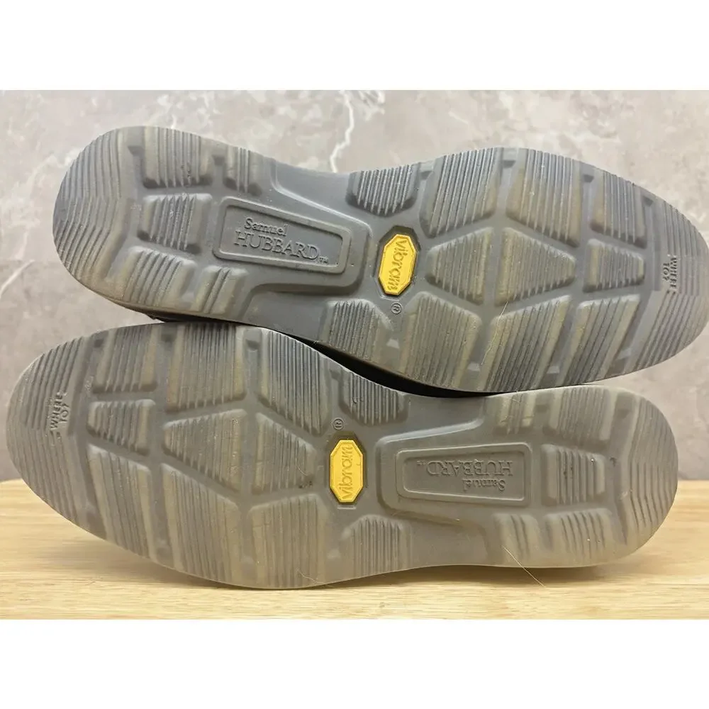 Samuel Hubbard Men’s Bucks Blue Nubuck Leather Oxford Vibram Sole Shoes Size 7.5